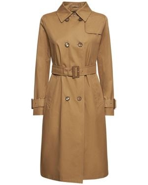 Herno Trench in cotone con cintura - Neutro