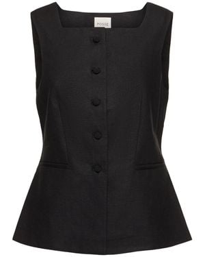 Posse Donna Gilet Rio - Nero
