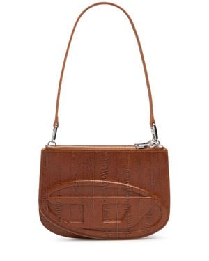 DIESEL Donna Borsa 1Dr Twin Stampata - Marrone