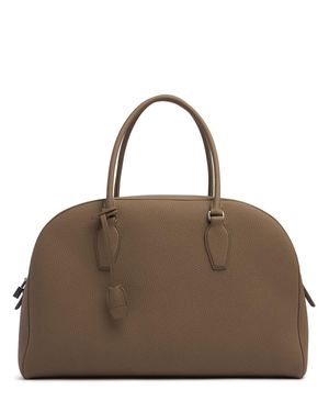 The Row Femme Sac En Cuir Mat Martelé 15.75 India Unique - Marron