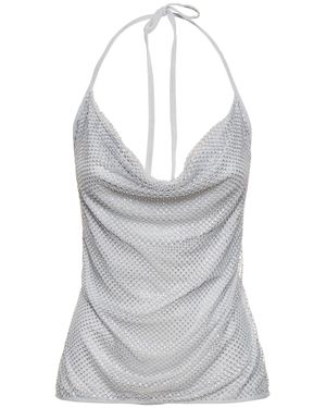 WeWoreWhat Top con paillettes - Grigio