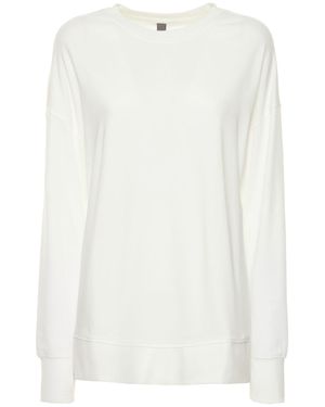 Sweaty Betty Sudadera After Class Split - Blanco