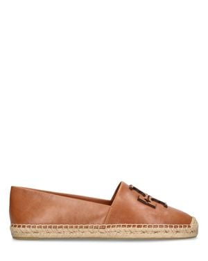Tory Burch Espadrilles ines in pelle 20mm - Marrone