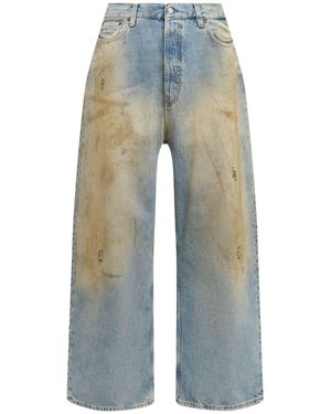 Acne Studios Uomo Jeans Baggy Vita Bassa 2023 Penicillin - Blu