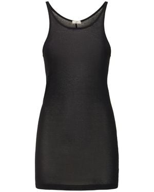BITE STUDIOS Femme Débardeur En Jersey Transparent - Noir