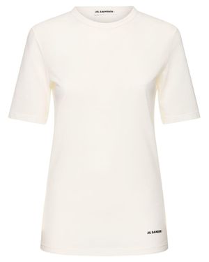 Jil Sander Donna T-Shirt - Neutro