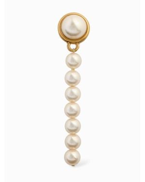 Moschino Mujer Pendientes Con Perlas De Imitación Unique - Blanco