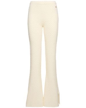 CASABLANCA Donna Pantaloni Svasati - Bianco