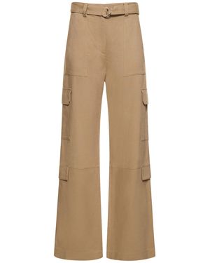 MSGM Pantaloni cargo in misto viscosa - Neutro
