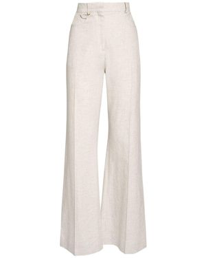 Jacquemus Pantaloni le pantalon sauge in misto lino - Neutro