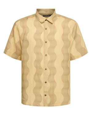 Frescobol Carioca Camisa de lino estampada - Neutro