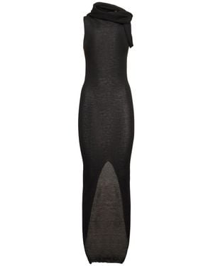 Rick Owens Donna Vestito Banded T - Nero