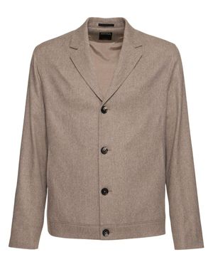 ZEGNA Uomo Blazer Destrutturato - Marrone