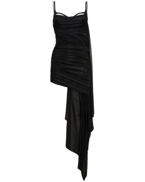 Mugler Vestito in techno jersey - Nero