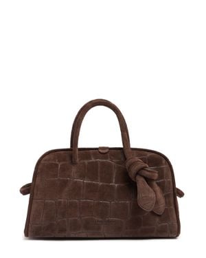 Jacquemus Mujer Bolso Le Petit Turismo De Ante Unique - Marrón