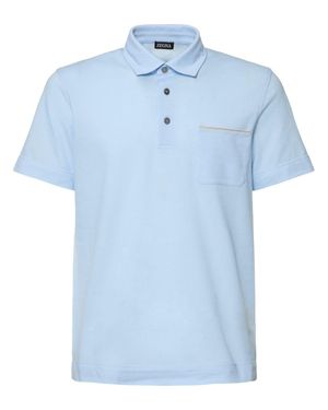 ZEGNA Uomo Polo Pure - Blu
