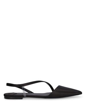 Stella McCartney Scarpe basse stella iconic in raso riciclato - Nero