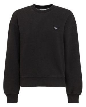 Carhartt Mujer Sudadera De Algodón - Negro