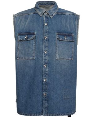 Rick Owens Uomo Giacca Jumbo Sl Tommy - Blu