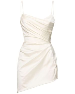 Vivienne Westwood Nova venus satin bridal mini dress - Neutro