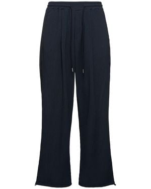 Frankie Shop Uomo Pantaloni Jogging Craclé - Blu