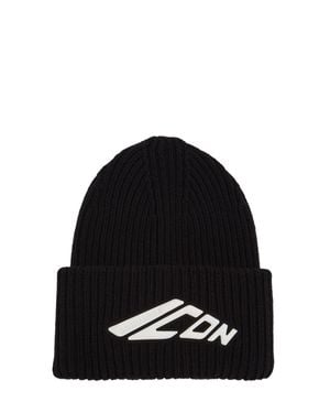 DSquared² Hombre Gorro Beanie De Punto Unique - Negro