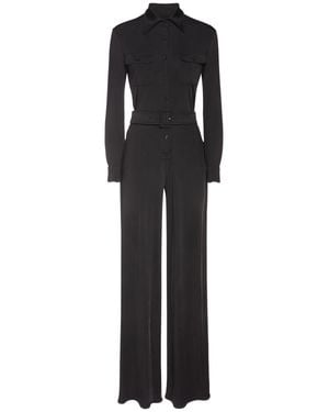 Tom Ford Mujer Jumpsuit Largo De Satén - Negro