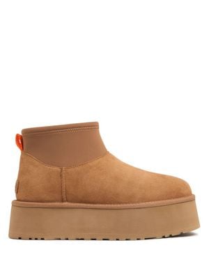 UGG Donna Stivali Classic Mini Dipper - Marrone