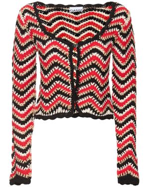 Ganni red sweater hot sale