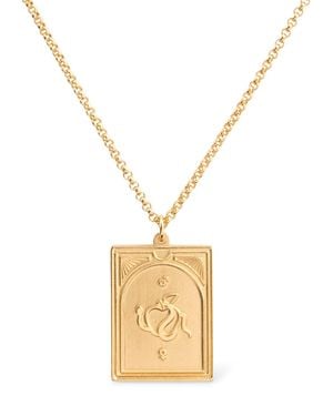 Tom Wood Uomo Collana Con Pendente Tarot Lovers - Metallizzato
