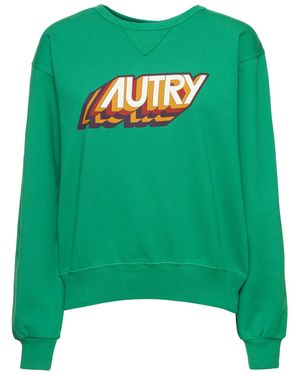 Autry Felpa aerobic con stampa - Verde