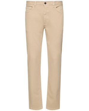 ZEGNA Pantaloni in cotone / cinque tasche - Neutro
