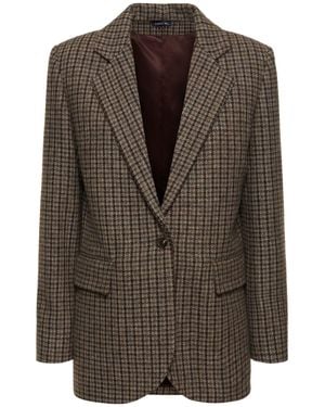 Soeur Sevres Single Breast Wool Knit Jacket - Brown