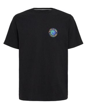 Patagonia Hombre Camiseta P-6 De Mezcla De Algodón Reciclado - Negro