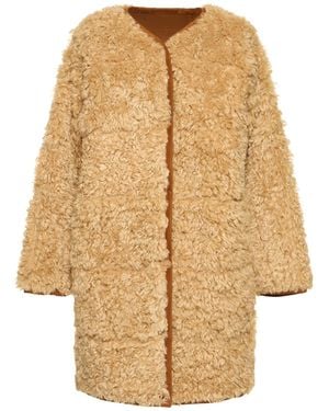 Stand Studio Cappotto paola in shearling sintetico - Neutro