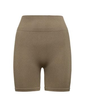 PRISM Squared Mujer Shorts Ciclistas Acanalados Unique - Gris