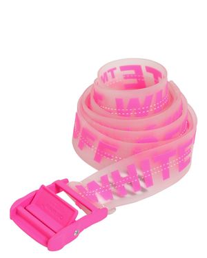 Off-White c/o Virgil Abloh Cintura In Pvc Con Logo 35mm - Rosa