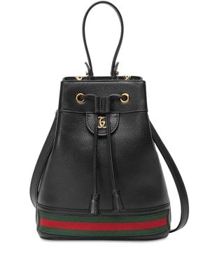 Gucci Borsa a secchiello Ophidia misura piccola - Nero