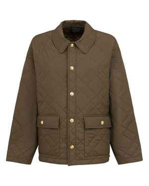 Nili Lotan Donna Parka Trapuntato Helah - Verde