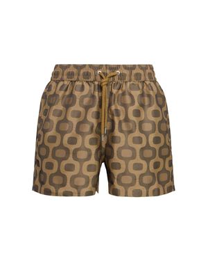 Frescobol Carioca Hombre Bañador Shorts Con Estampado - Marrón