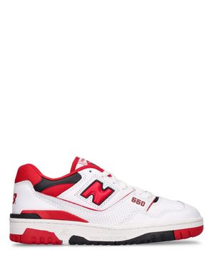 New Balance Hombre Sneakers 550 De Piel - Blanco