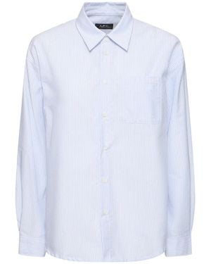 A.P.C. Donna Camicia Boyfriend Fit - Bianco