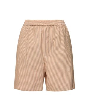 AURALEE Shorts in lana super fine - Neutro