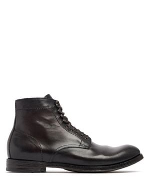 Officine Creative Anatomia Leather Lace-Up Boots - Black