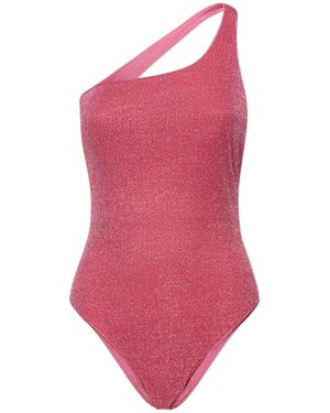 Oséree Maillot de bain une pièce asymétrique lumiere - Rose
