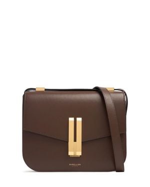 DeMellier London Femme Sac Porté Épaule En Cuir Lisse Vancouver Unique - Marron