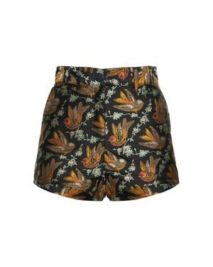 Etro Shorts cortos decorados - Multicolor