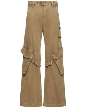 Acne Studios Donna Jeans Cargo Potinal Delave' - Neutro