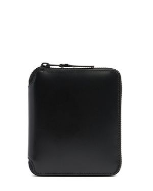 Comme des Garçons Portafoglio in pelle con zip - Nero