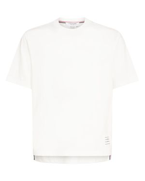 Thom Browne Uomo T-Shirt Oversize - Bianco